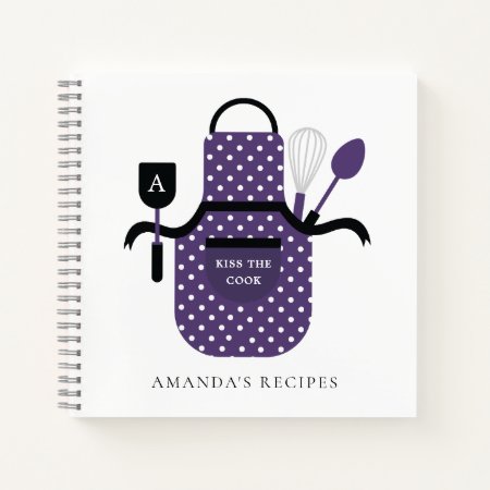 Retro Apron Personalized Family Recipe Notebook