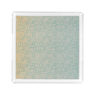 Retro Aqua Acrylic Tray