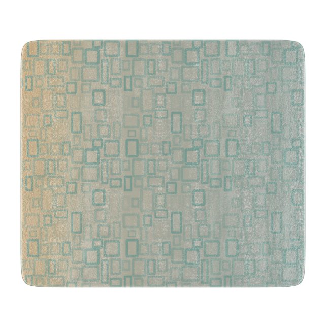 Retro Aqua Cutting Board (Front)