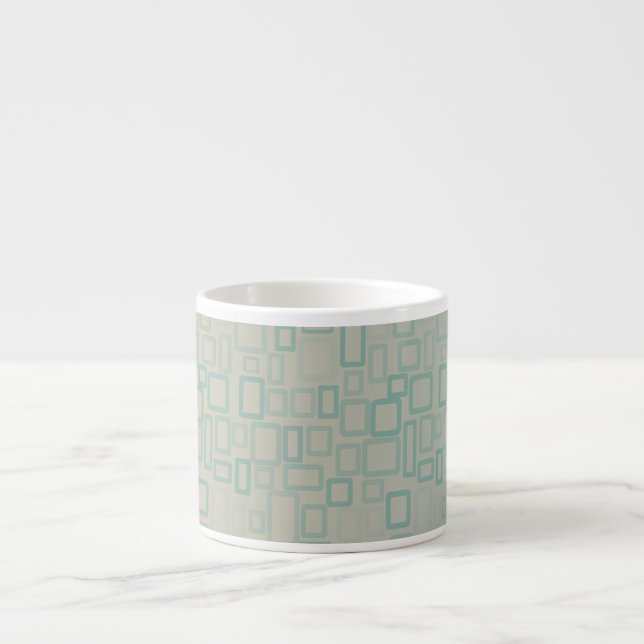 Retro Aqua Espresso Cup (Front)