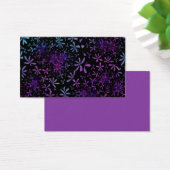 Retro Aqua Purple Floral Blossoms (Desk)