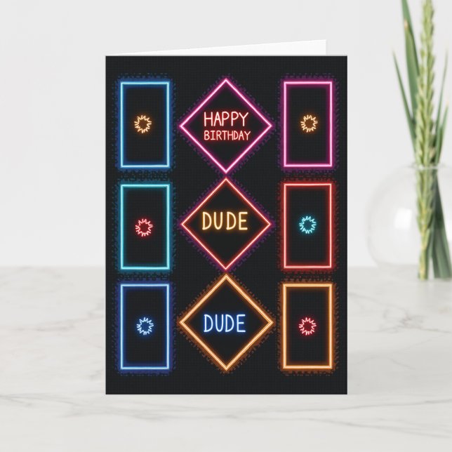 Retro Arcade Birthday Card (Front)