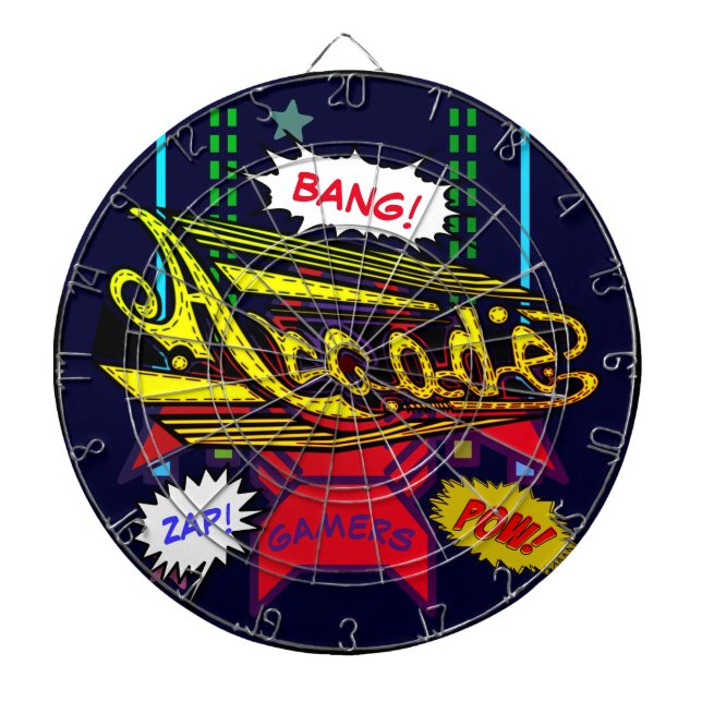 Retro Arcade Decor Dart Board (Front)