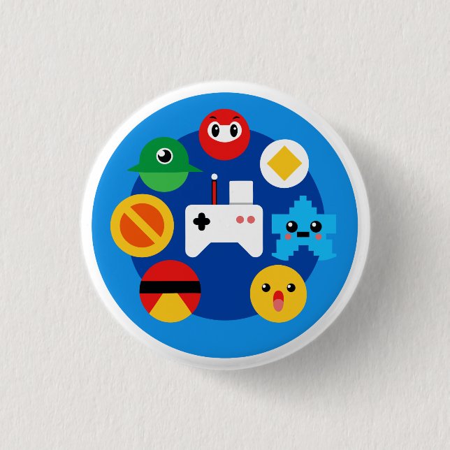 Retro Arcade Fun Button (Front)