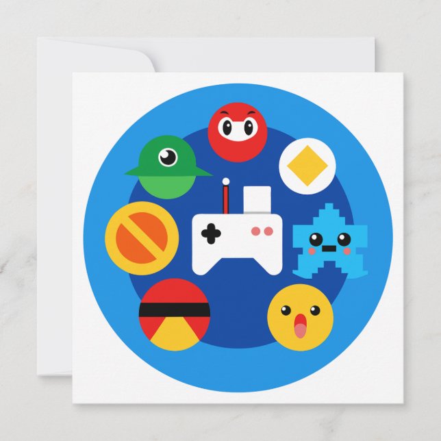 Retro Arcade Fun Invitation (Front)