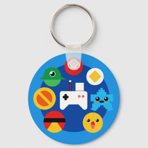 Retro Arcade Fun Keychain