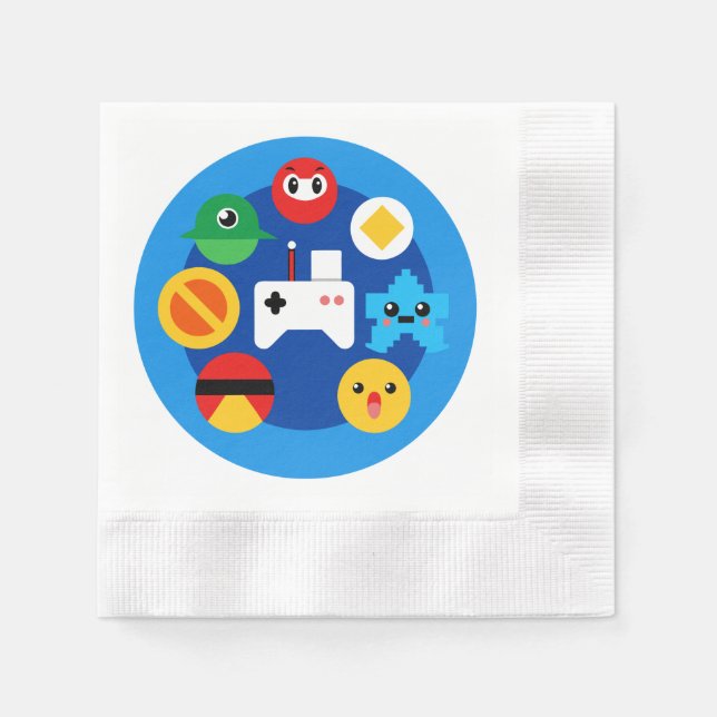 Retro Arcade Fun Napkins (Front)