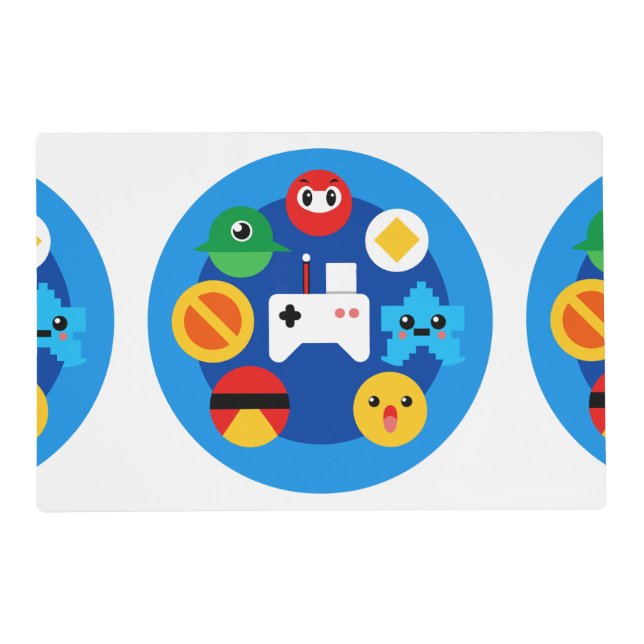 Retro Arcade Fun Placemat (Front)