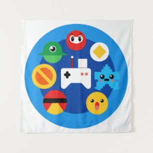 Retro Arcade Fun Tapestry