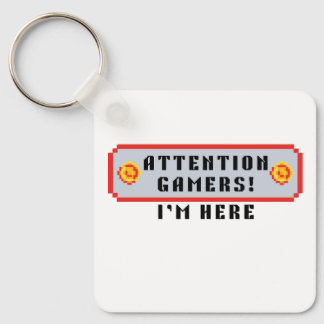 Retro Arcade Funny Gamer Quote Keychain