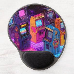 Retro Arcade Machines Gel Mouse Pad