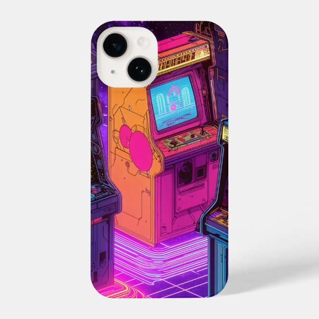 Retro Arcade Machines iPhone Case (Back)