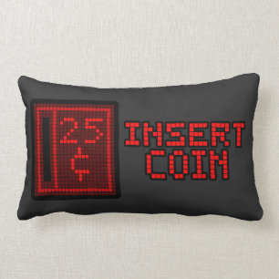 Retro Arcade Pillow Big Print