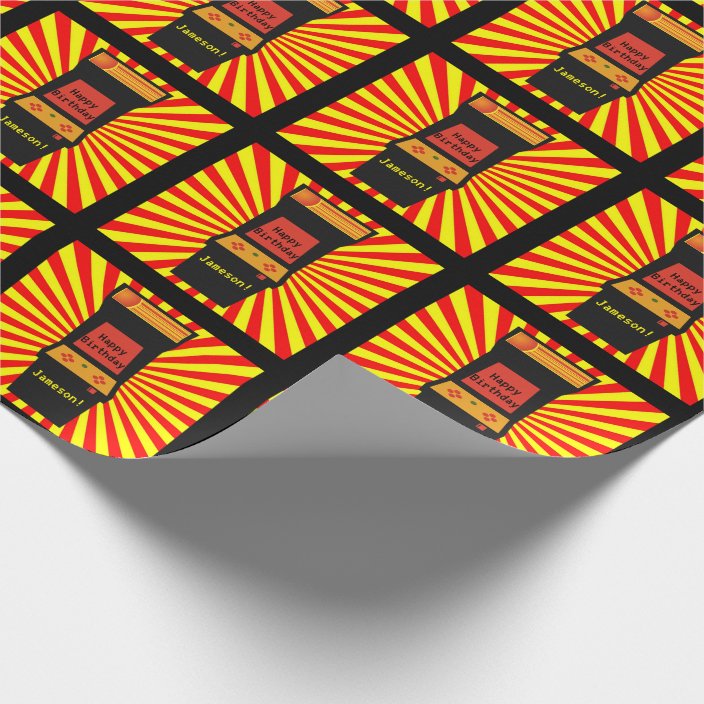 Retro Arcade Video Game Personalized Birthday Wrapping Paper | Zazzle.com