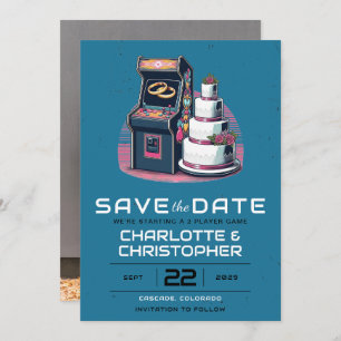 Retro Arcade Wedding Save The Date