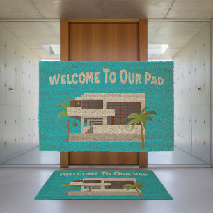 Retro Architecture Fiber Doormat