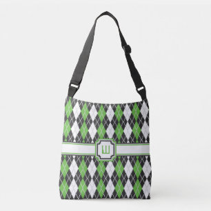 Retro Argyle All-Over-Print Bag