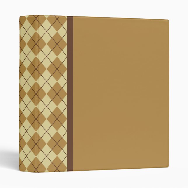 Retro Argyle Binder (Front/Spine)