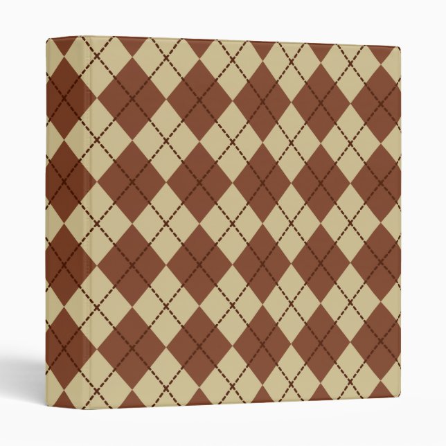 Retro Argyle Binder (Front/Spine)