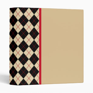 Retro Argyle Binder