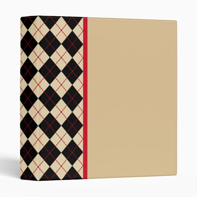 Retro Argyle Binder (Front/Spine)
