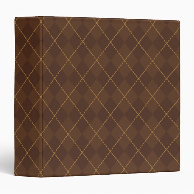 Retro Argyle Binder (Front/Spine)
