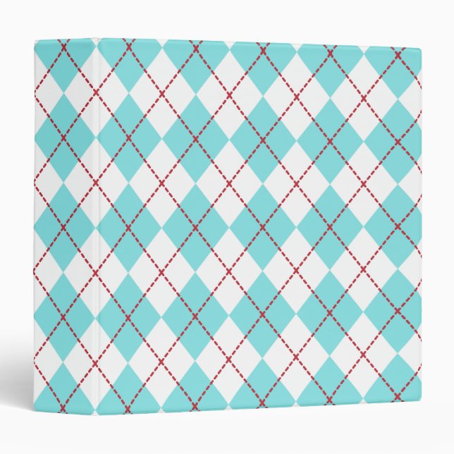 Retro Argyle Binder (Front/Spine)