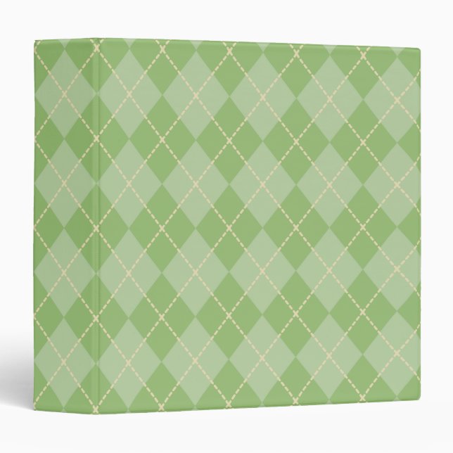 Retro Argyle Binder (Front/Spine)