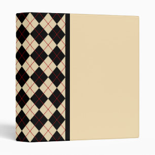 Retro Argyle Binder