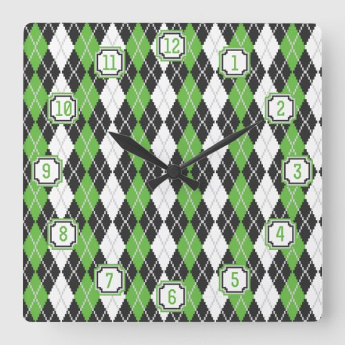 Retro Argyle Clock