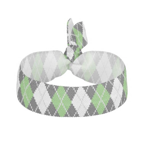 Retro Argyle Hair Tie