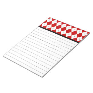Retro Argyle Kitchen Notepad