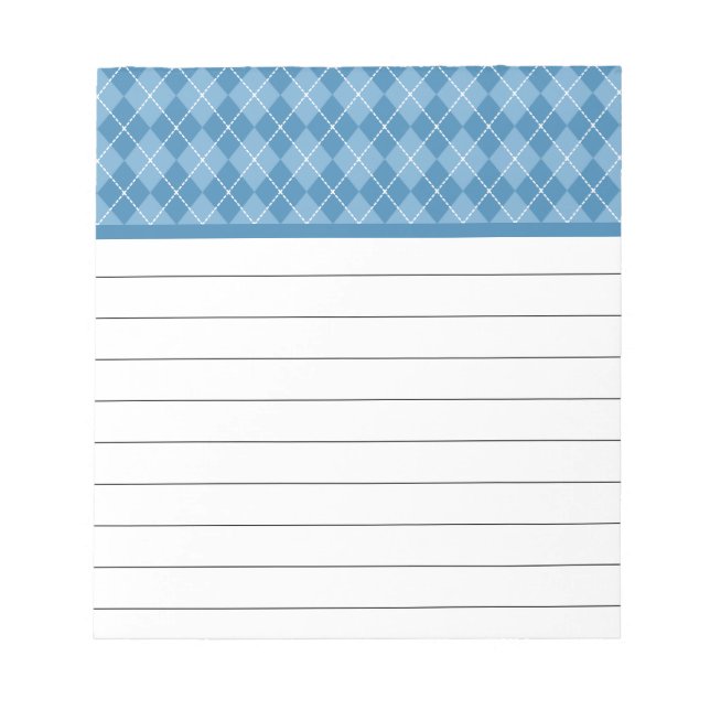 Retro Argyle Notepad (Front)