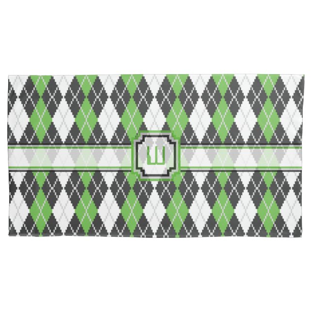 Retro Argyle Pillow Case (Front)