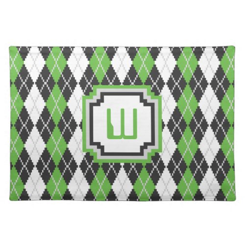 Retro Argyle Place Mat