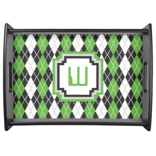 Retro Argyle Serving Tray