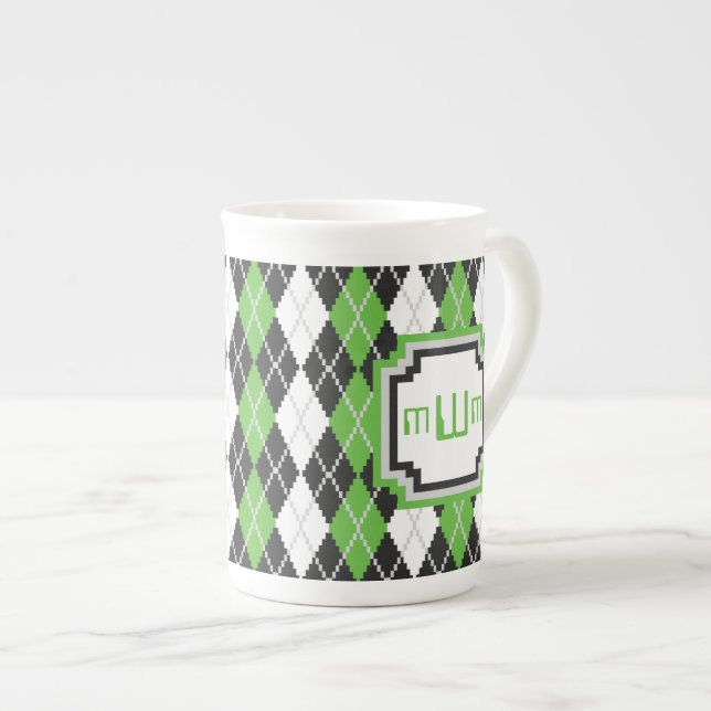 Retro Argyle Specialty Mug (Front Right)