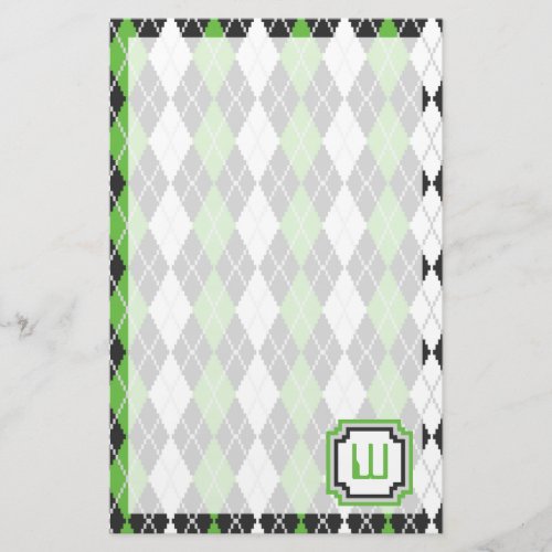 Retro Argyle Stationery