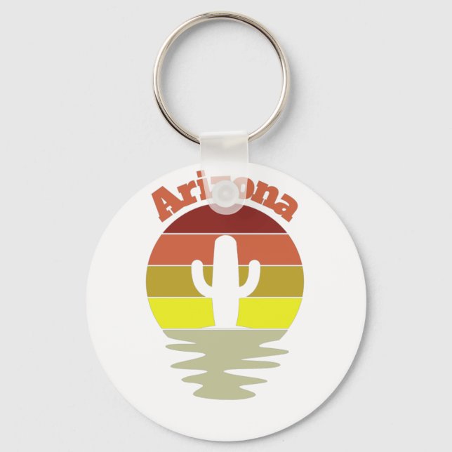 Retro Arizona  Keychain (Front)