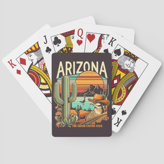 Retro Arizona Poker Cards (Back)