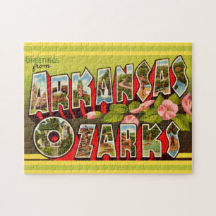 Retro Arkansas Ozarks 11x14 Jigsaw Puzzle