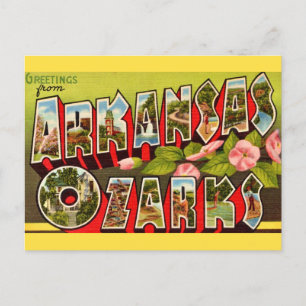 Retro Arkansas Ozarks Postcard