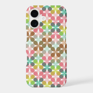 Retro Art Abstract Mod Pastels 4 Loops Pattern iPhone 17 Case