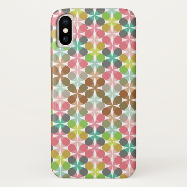 Retro Art Abstract Mod Pastels Pattern Phone Case (Back)