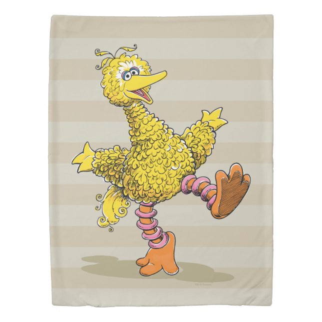 Retro Art Big Bird Duvet Cover (Front)