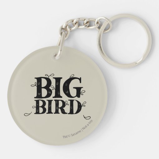 Retro Art Big Bird Keychain Zazzle