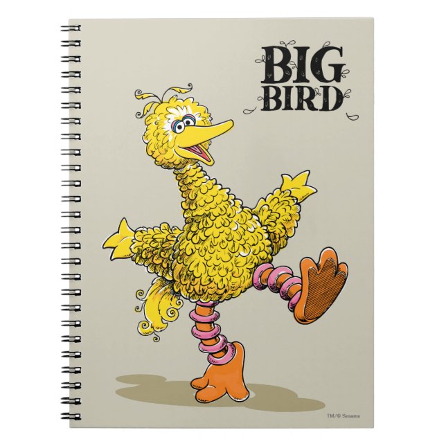 Retro Art Big Bird Notebook (Front)