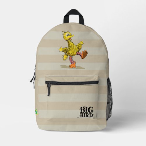Retro Art Big Bird Printed Backpack