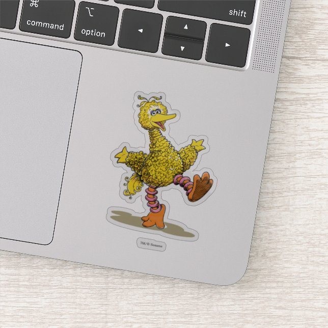 Retro Art Big Bird Sticker (Detail)