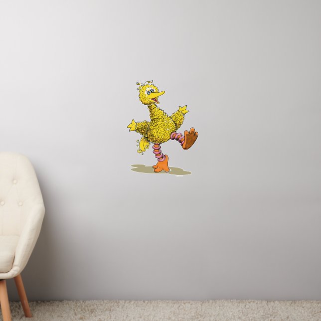Retro Art Big Bird Wall Decal (Living Room 2)